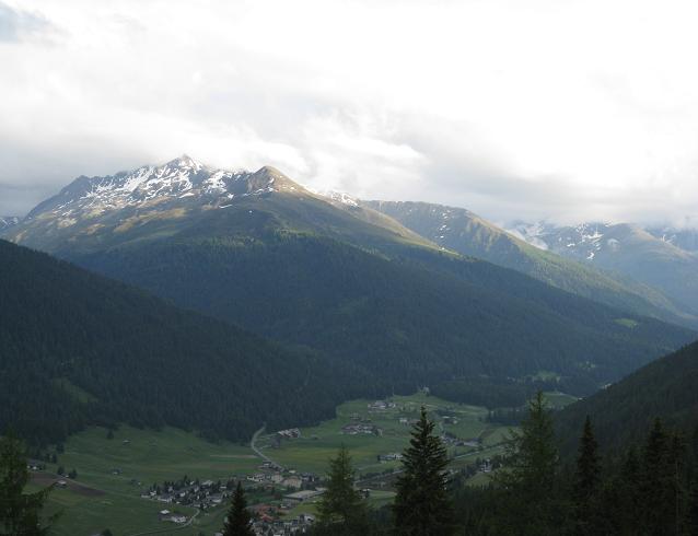 Davos as seen from the top of the mountain