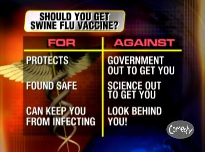 There are good arguments for both sides of whether to get the swine flu vaccine... if you